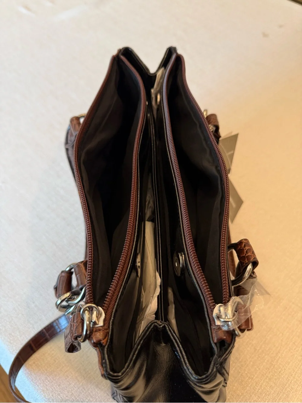 Giani Bernini structured leather